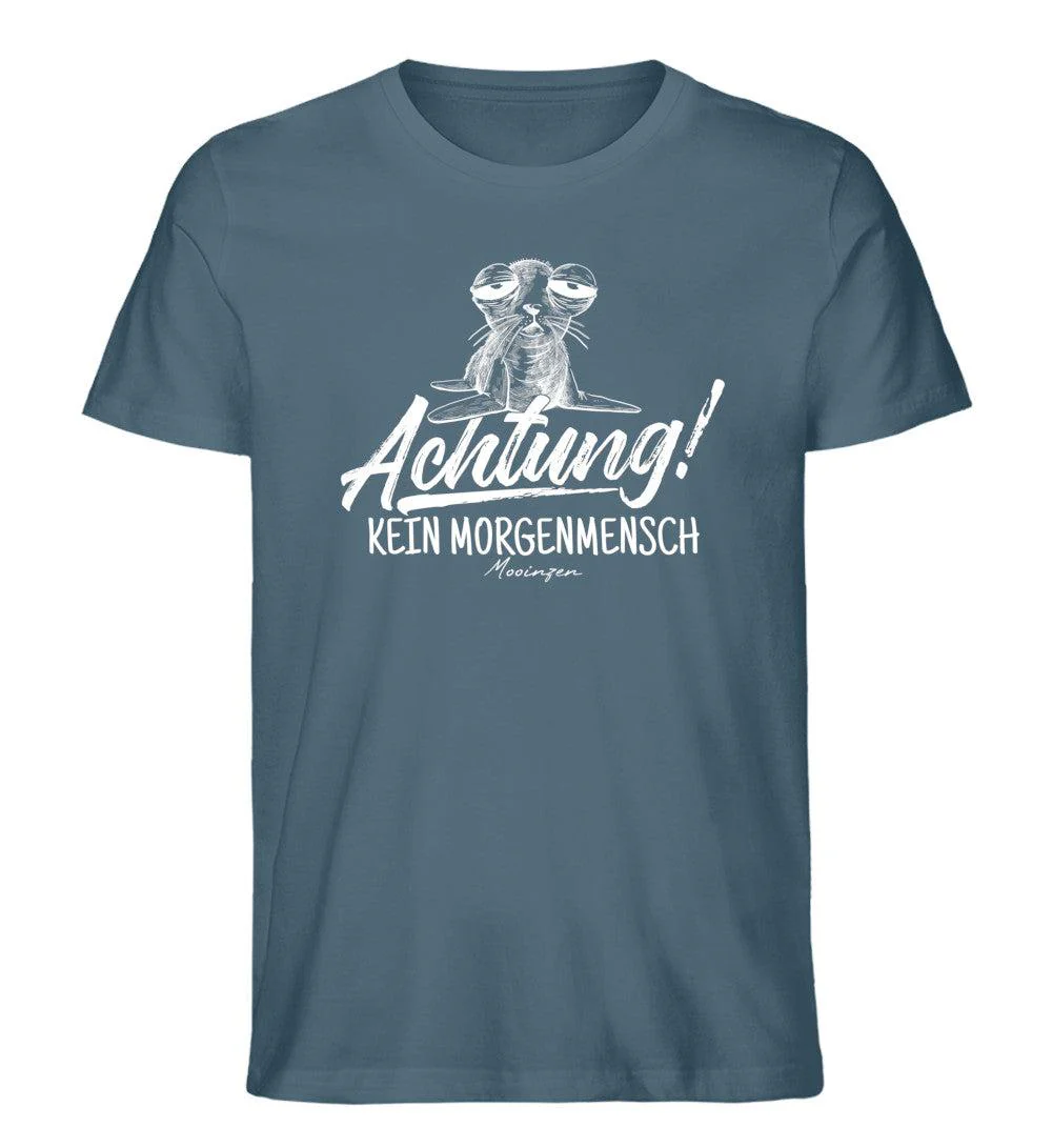 Achtung kein Morgenmensch · Herren Premium Bio T-Shirt - Image 3