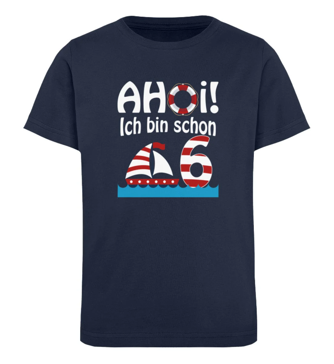 Ahoi ich bin schon 6 · Kinder Premium Bio T-Shirt - Image 2