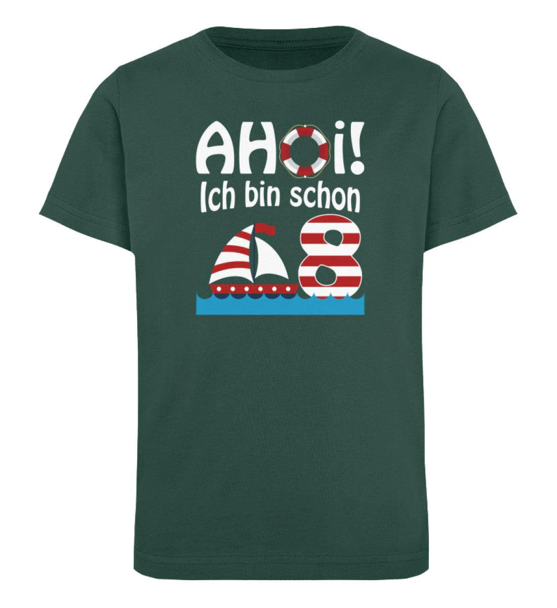 AHOİ Ich bin schon 8! · Kinder Premium Bio T-Shirt - Image 4