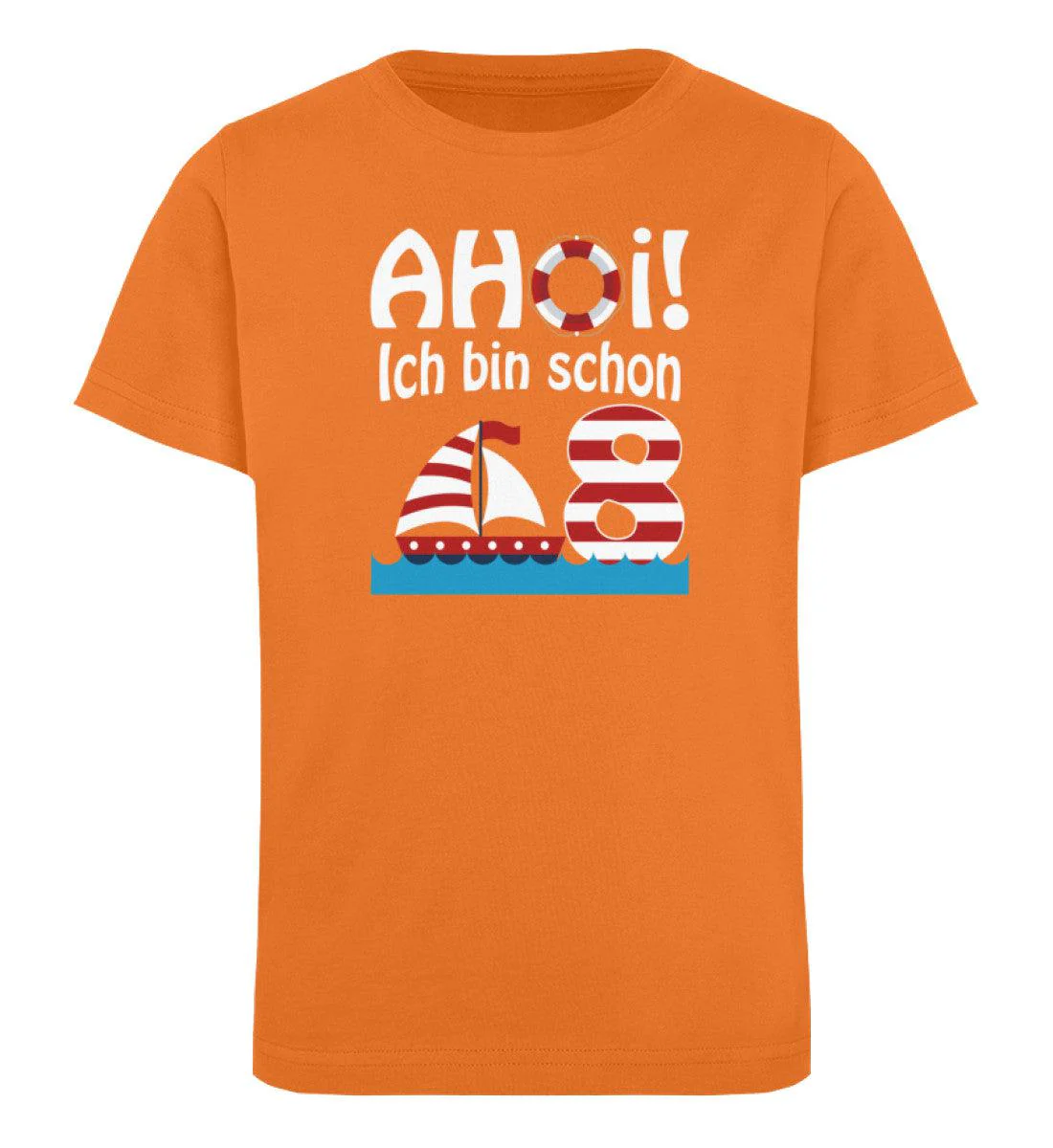 AHOİ Ich bin schon 8! · Kinder Premium Bio T-Shirt - Image 6