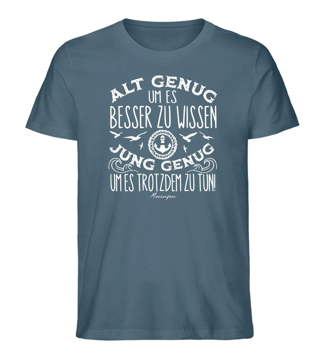 Alt genug um es besser zu wissen.. · Herren Premium Bio T-Shirt - Image 3