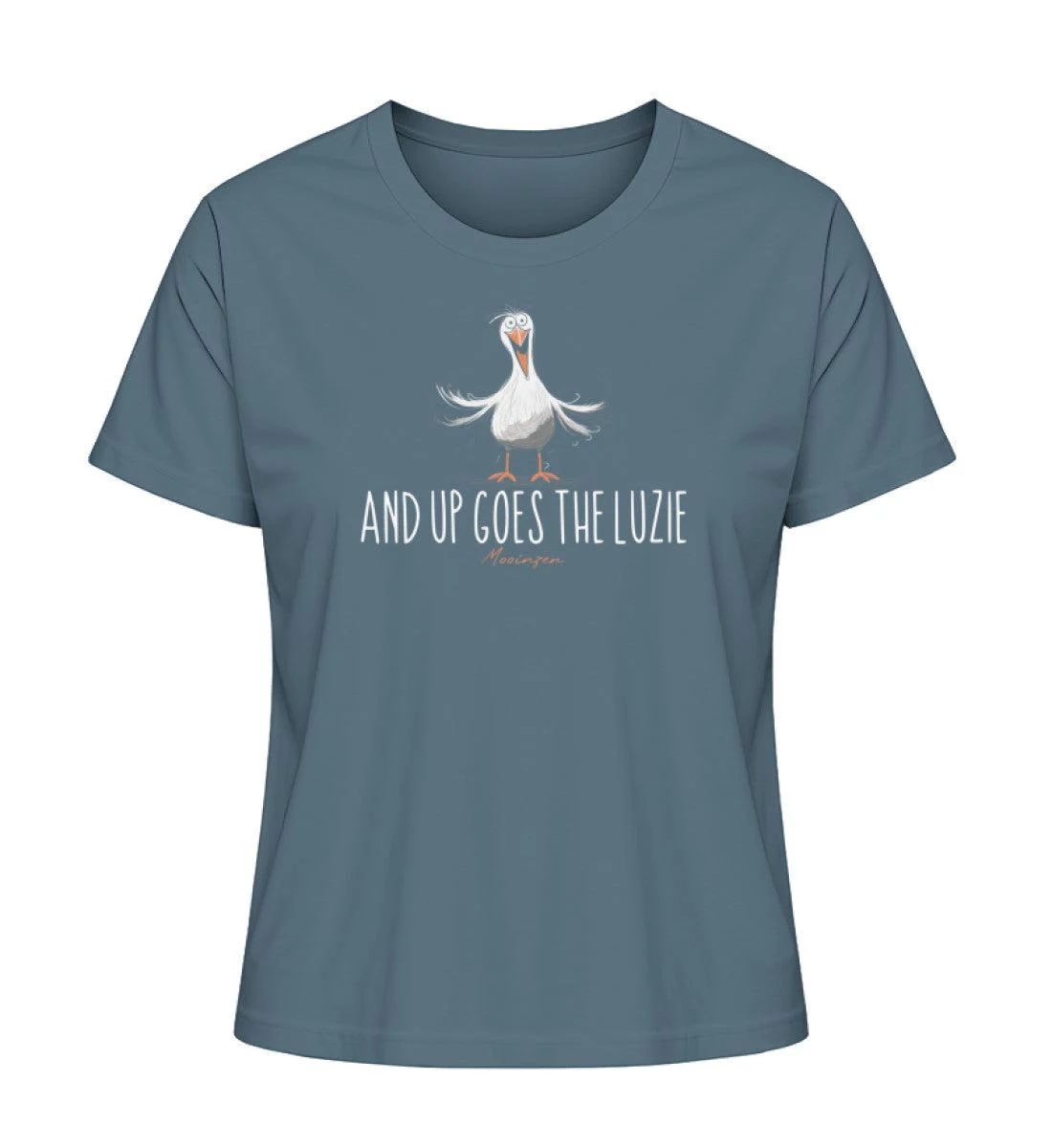 And up goes the Luzie  · Damen Premium Bio T-Shirt 2.0 - Image 5