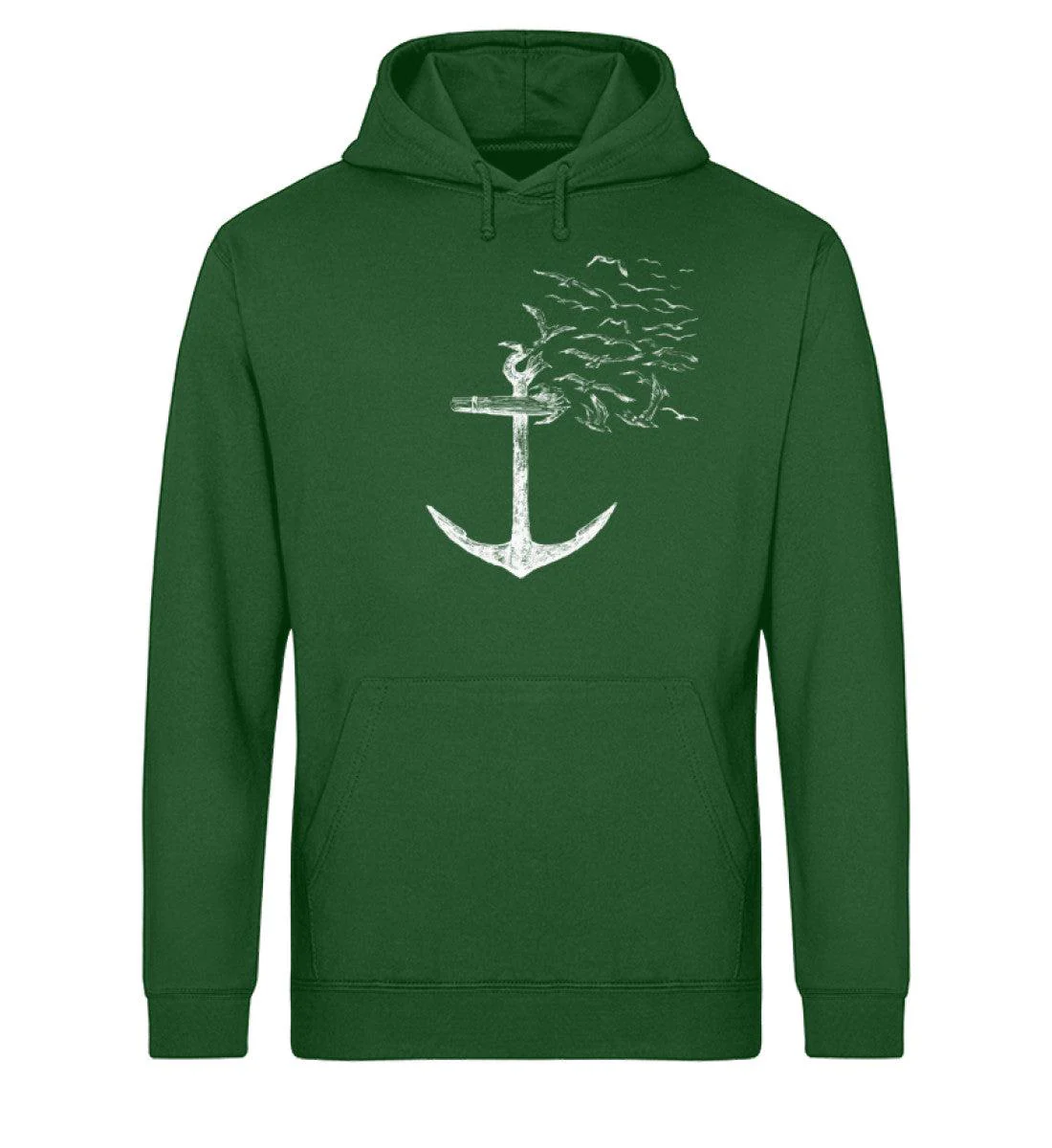 Anker fliegende Möwen · Unisex Bio Hoodie - Image 4