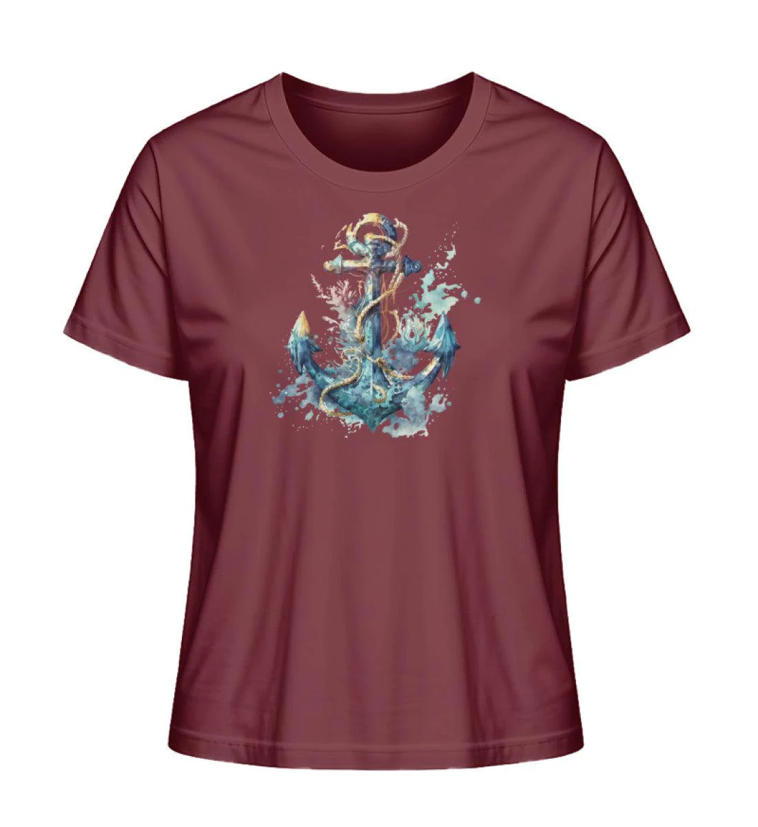 Anker Wasserfarben 1 · Damen Premium Bio T-Shirt 2.0 - Image 5