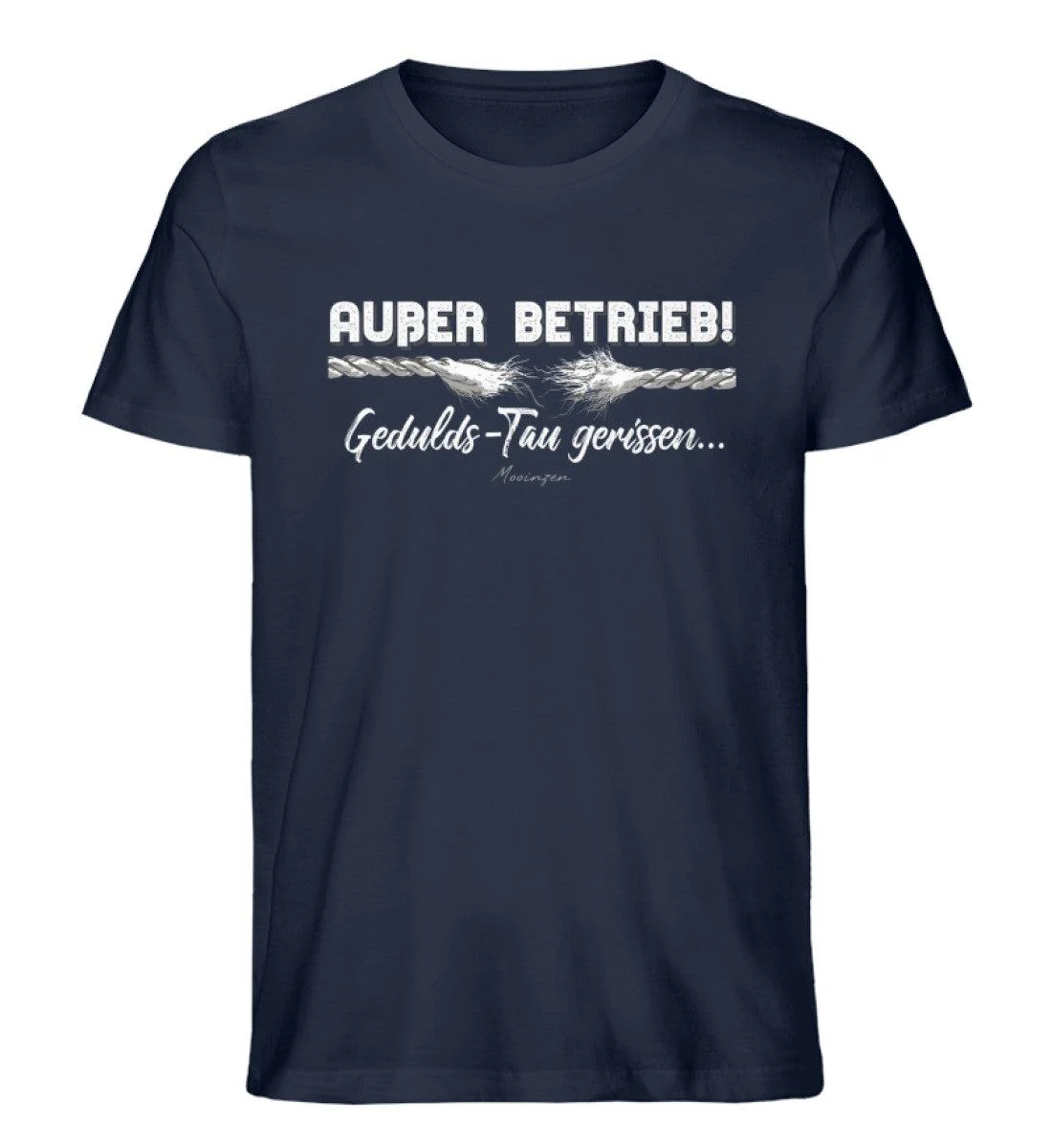 Außer Betrieb Gedulds-Tau gerissen · Herren Premium Bio T-Shirt - Image 2