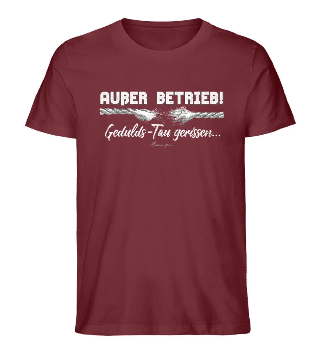 Außer Betrieb Gedulds-Tau gerissen · Herren Premium Bio T-Shirt - Image 3