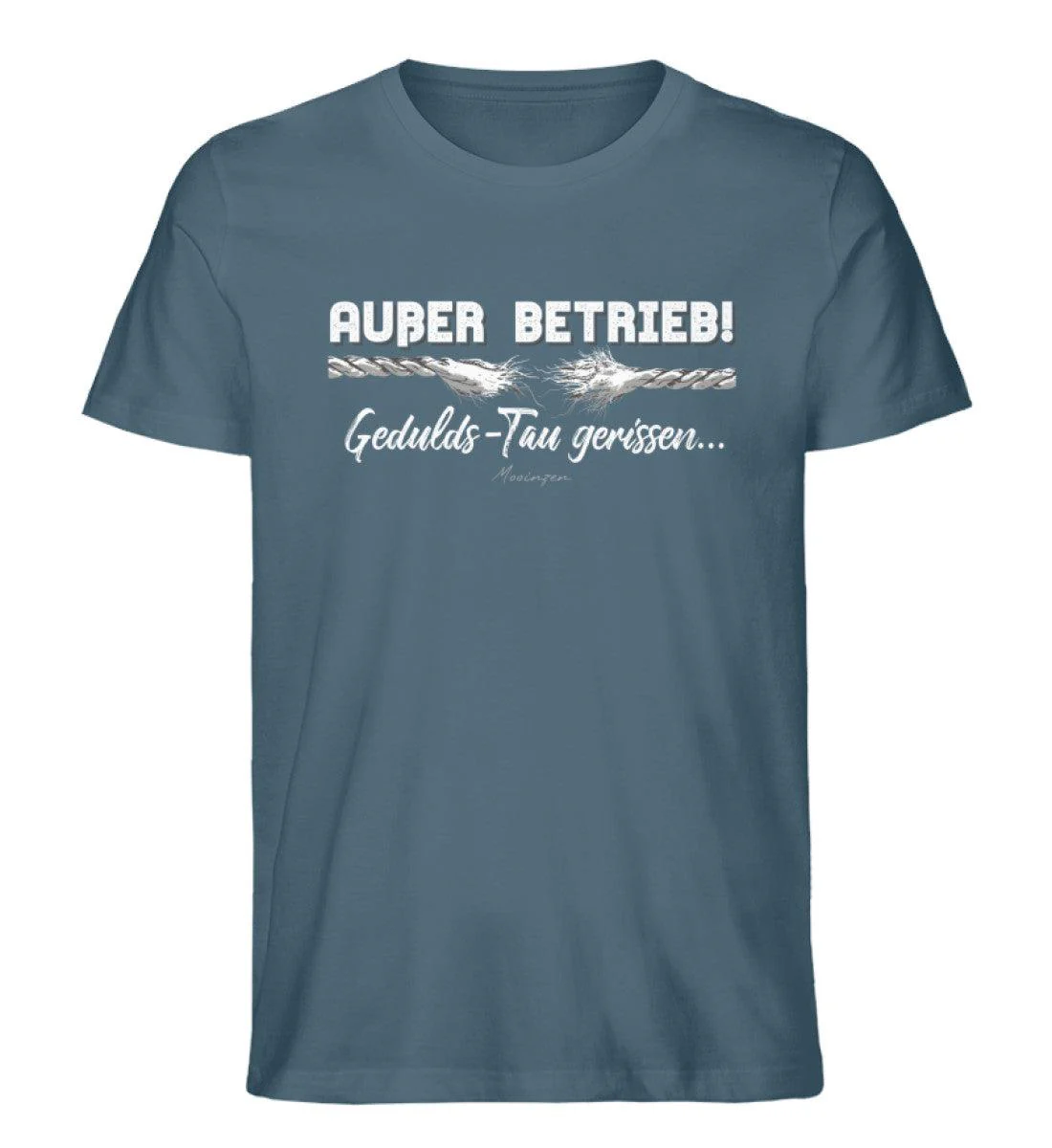 Außer Betrieb Gedulds-Tau gerissen · Herren Premium Bio T-Shirt - Image 4