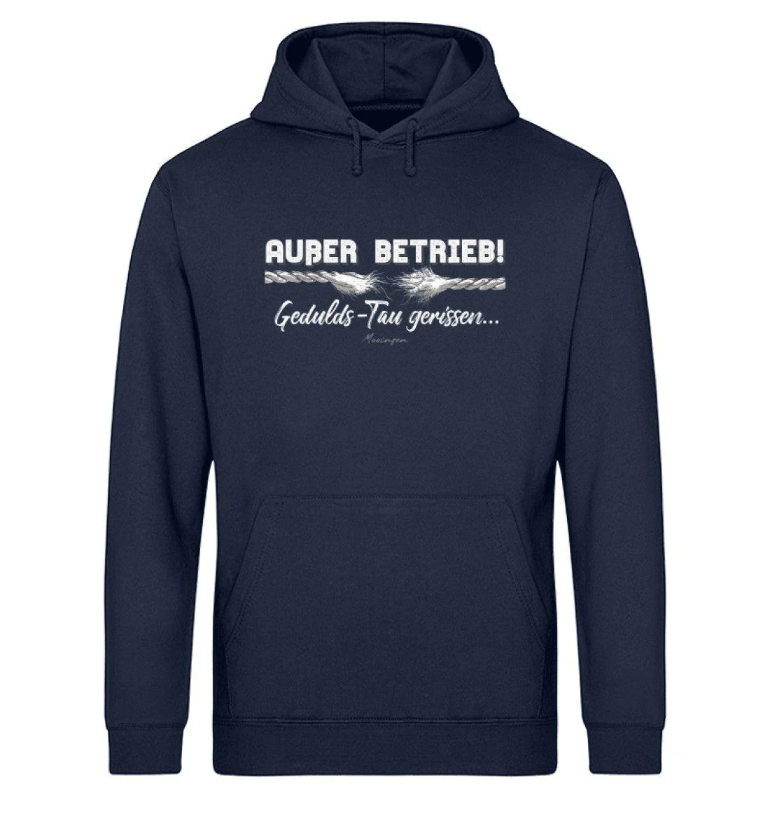 Außer Betrieb Gedulds-Tau gerissen · Unisex Bio Hoodie - Image 2