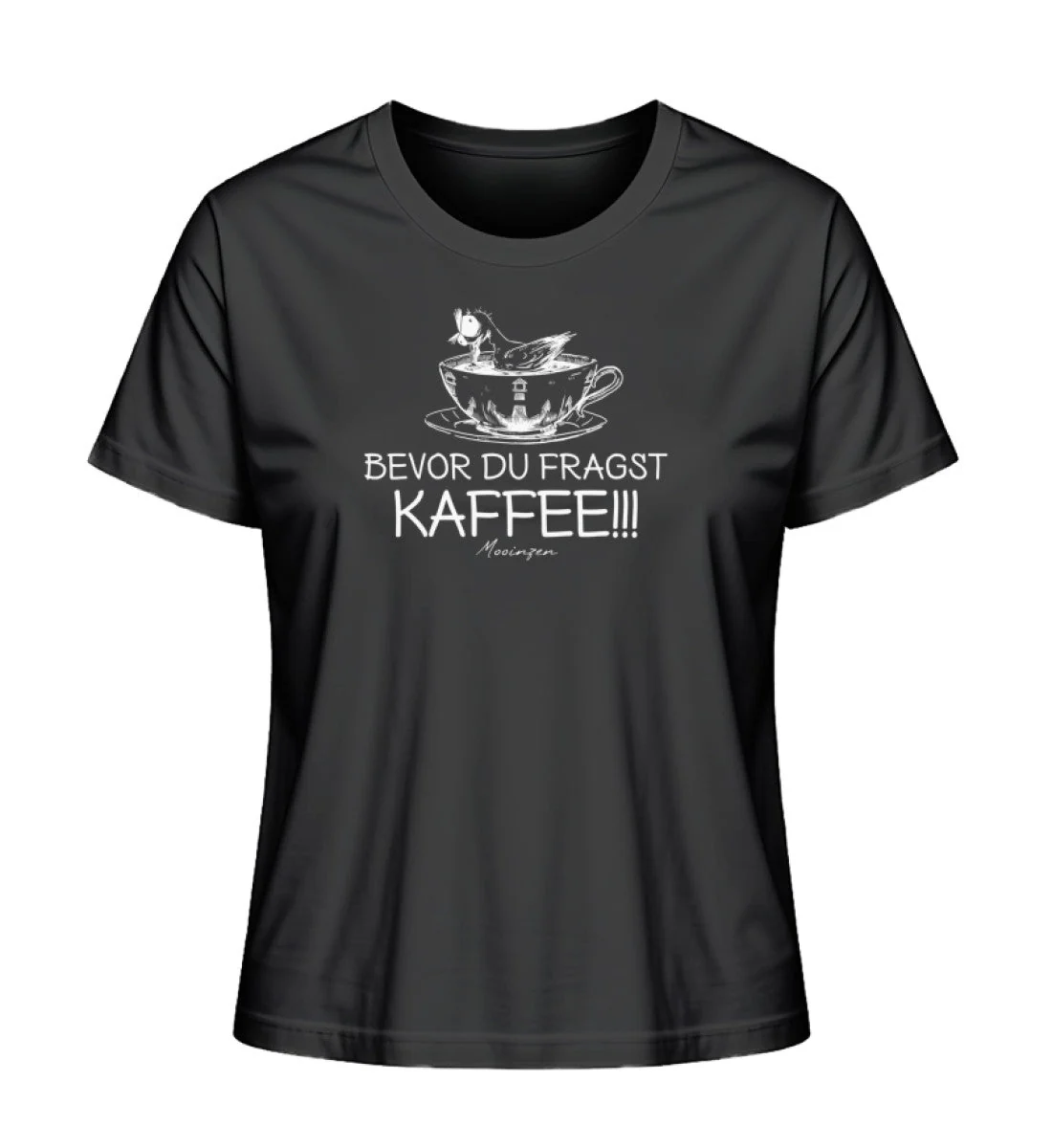 Bevor du fragst Kaffee · Damen Premium Bio T-Shirt 2.0