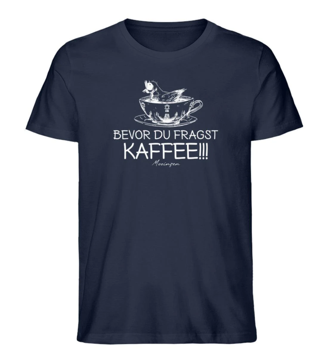 Bevor du fragst Kaffee · Herren Premium Bio T-Shirt - Image 2