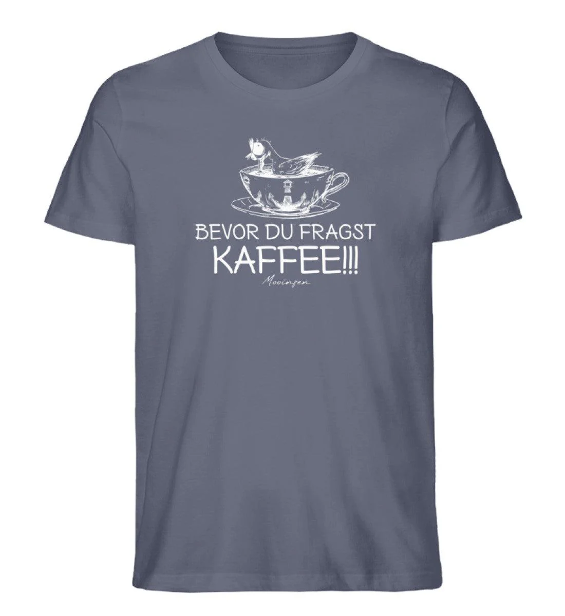 Bevor du fragst Kaffee · Herren Premium Bio T-Shirt - Image 3