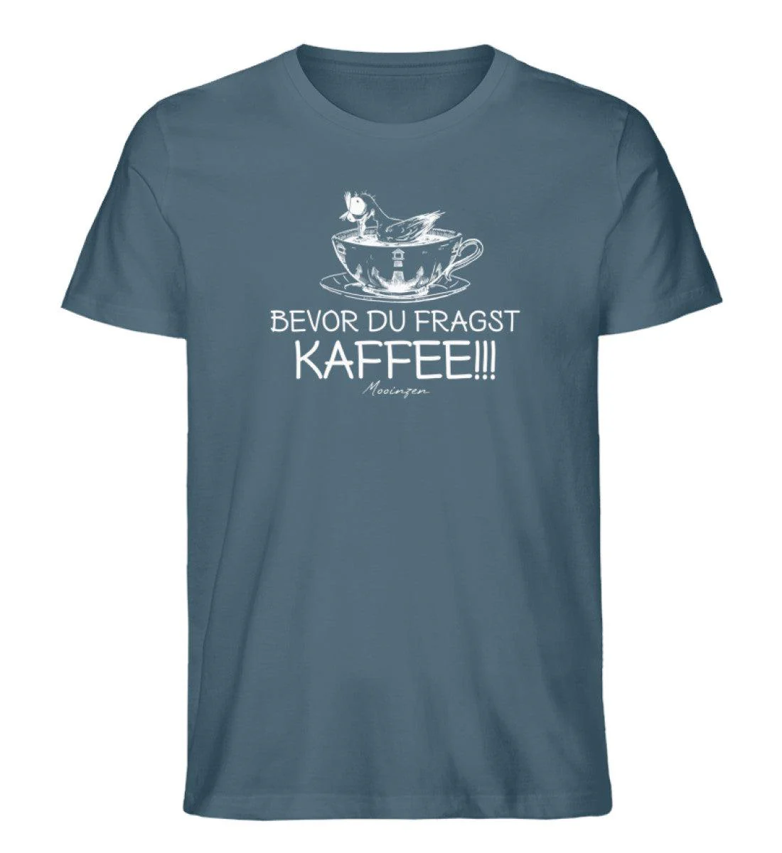 Bevor du fragst Kaffee · Herren Premium Bio T-Shirt - Image 4