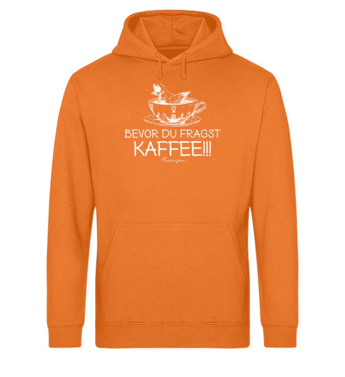 Bevor du fragst Kaffee · Unisex Bio Hoodie - Image 5