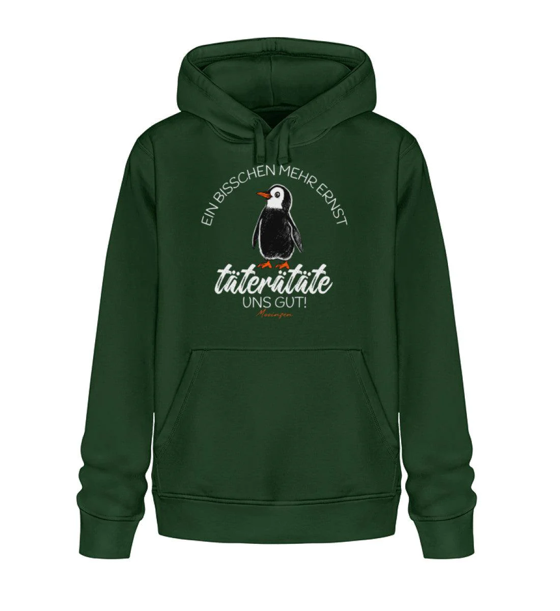 Bisschen mehr Ernst täterätäte uns gut  · Unisex Bio Hoodie - Image 2
