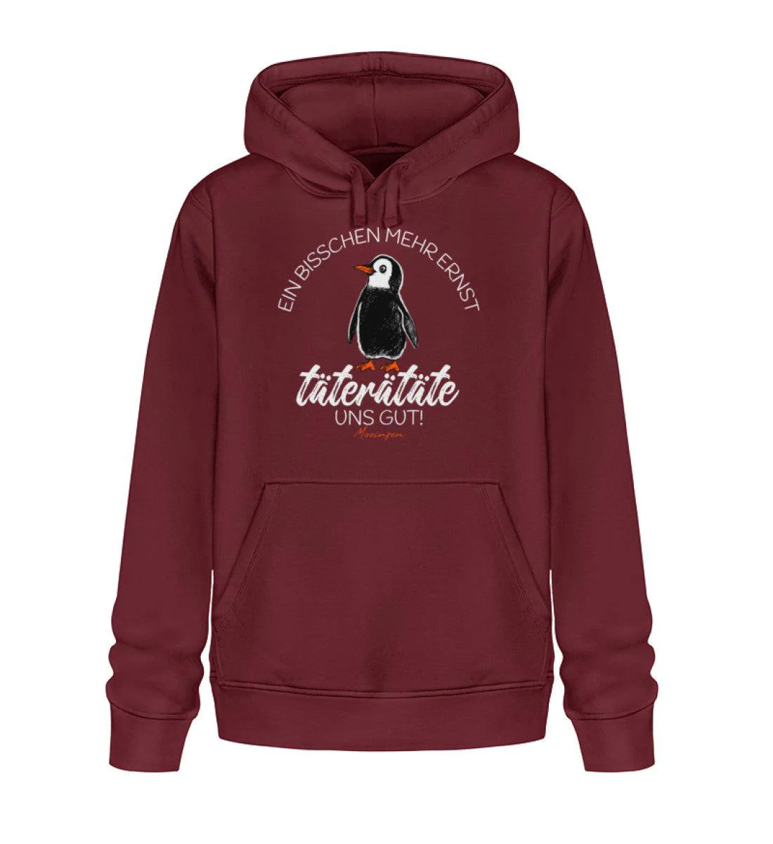 Bisschen mehr Ernst täterätäte uns gut  · Unisex Bio Hoodie - Image 4