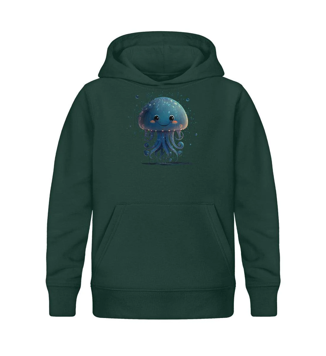 Blaue Qualle · Kinder Premium Bio Hoodie - Image 3