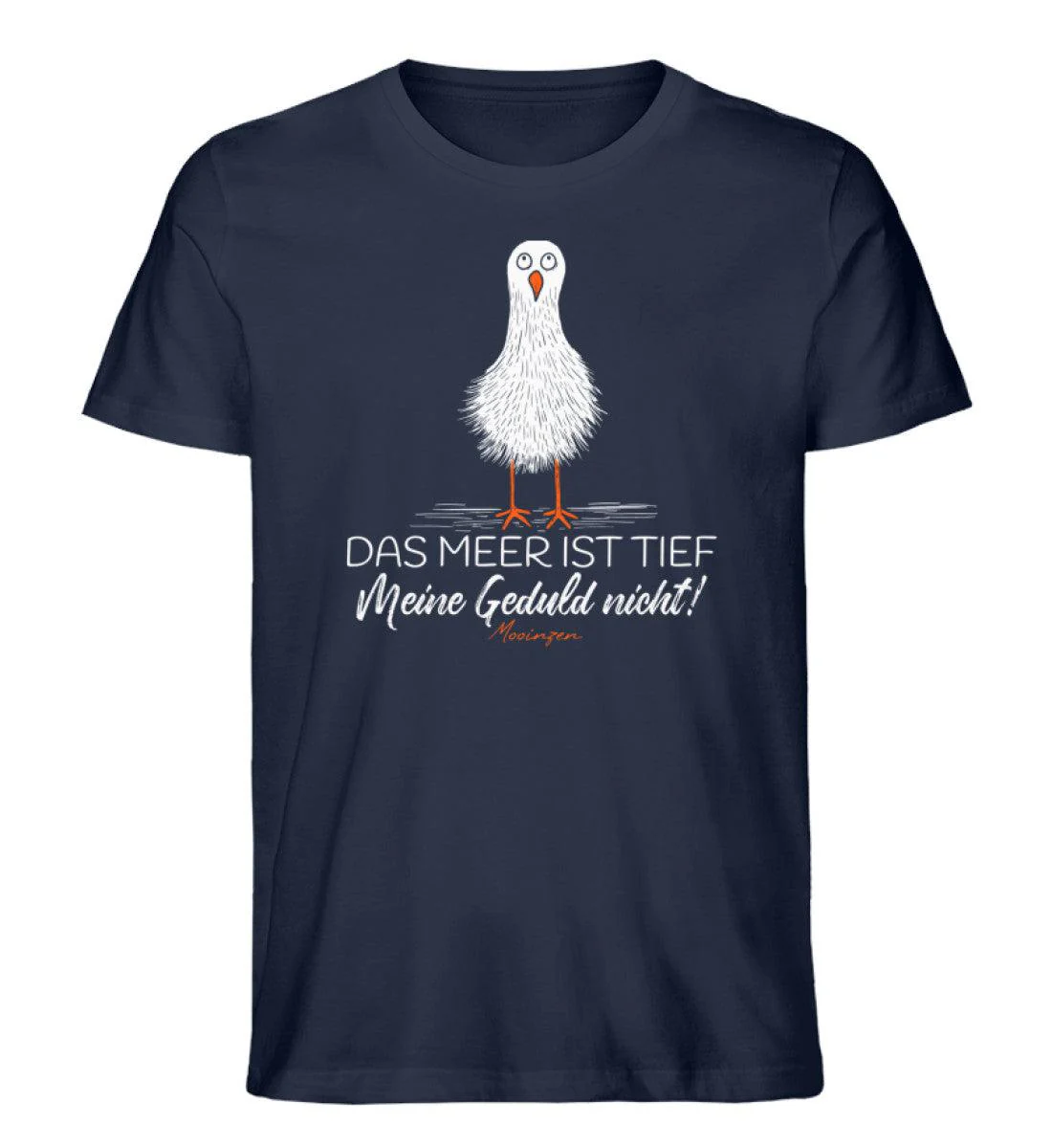 Das Meer ist tief.. meine Geduld nicht!  · Herren Premium Bio T-Shirt - Image 2
