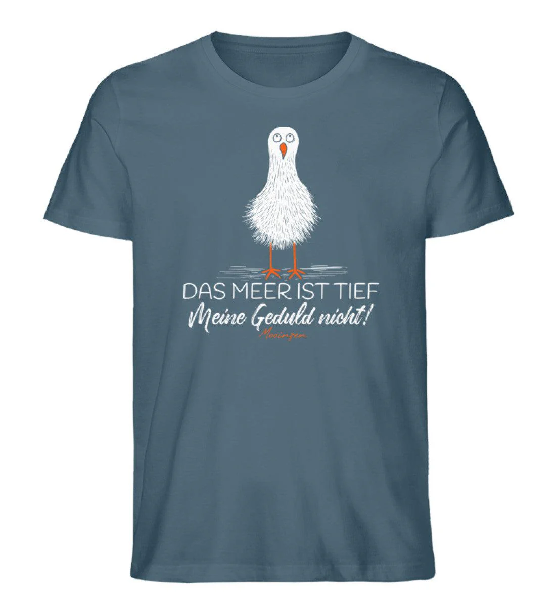 Das Meer ist tief.. meine Geduld nicht!  · Herren Premium Bio T-Shirt - Image 3