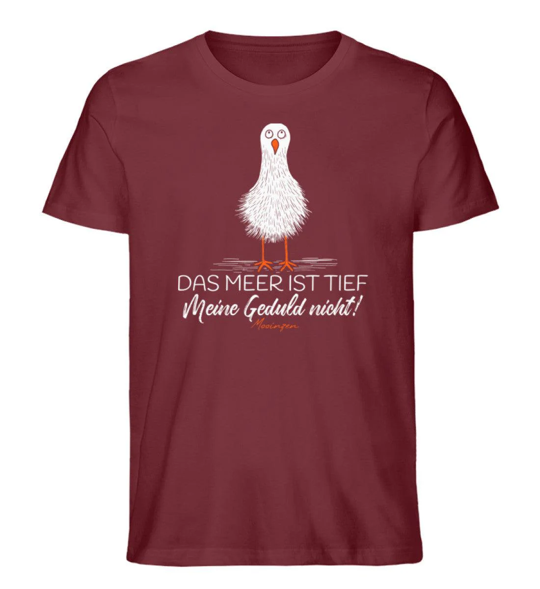 Das Meer ist tief.. meine Geduld nicht!  · Herren Premium Bio T-Shirt - Image 4