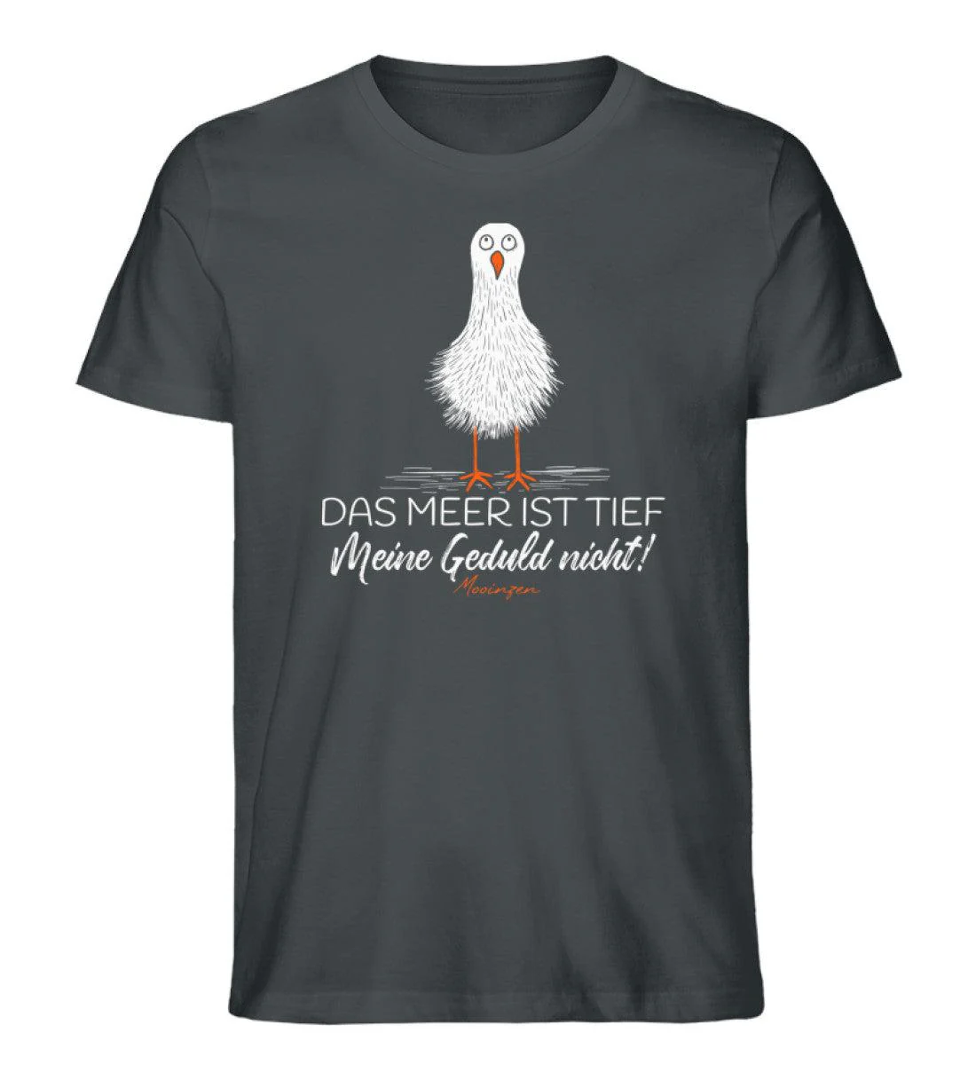 Das Meer ist tief.. meine Geduld nicht!  · Herren Premium Bio T-Shirt - Image 5