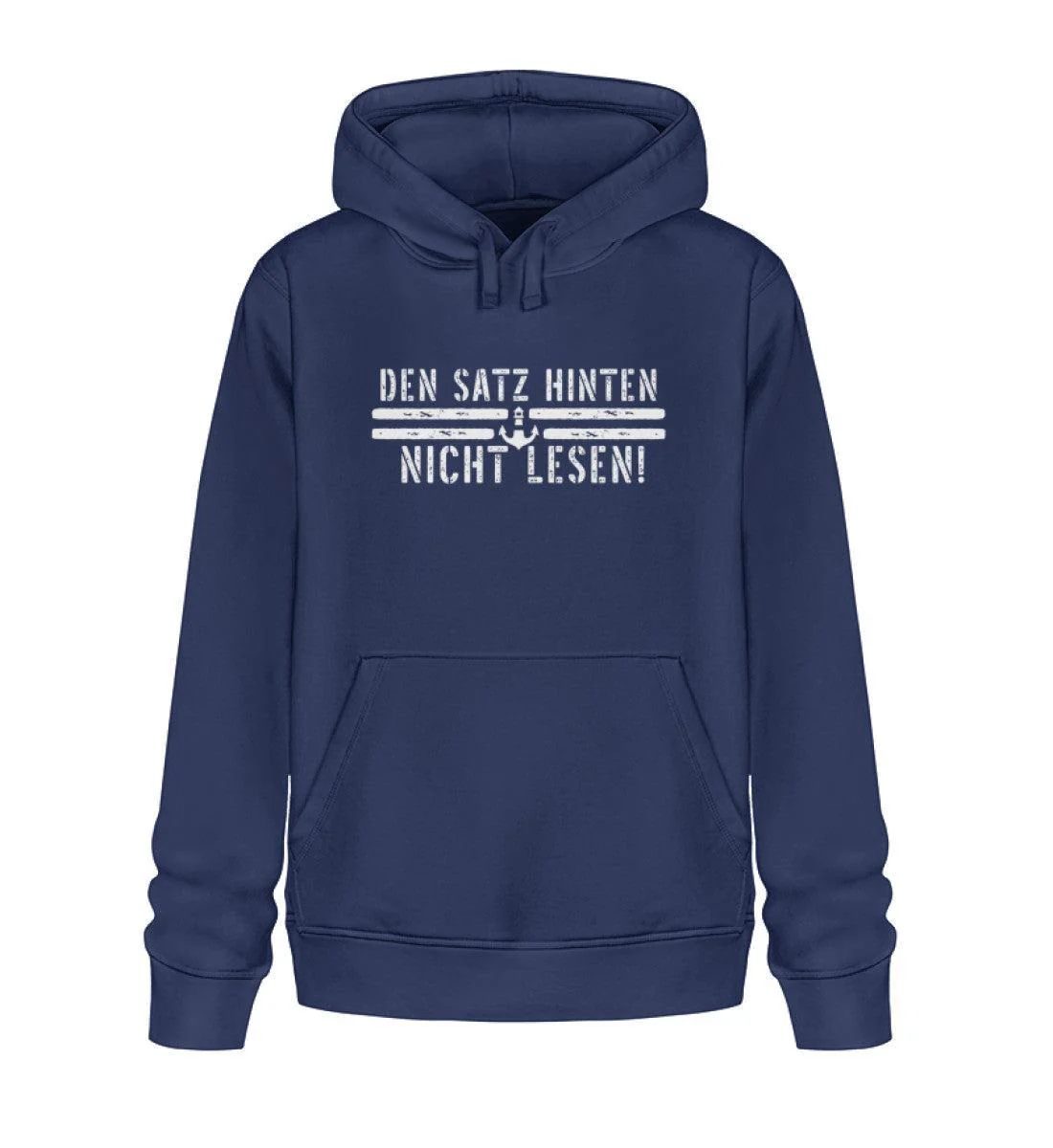 Den Satz hinten nicht lesen  · Unisex Bio Hoodie - Image 2
