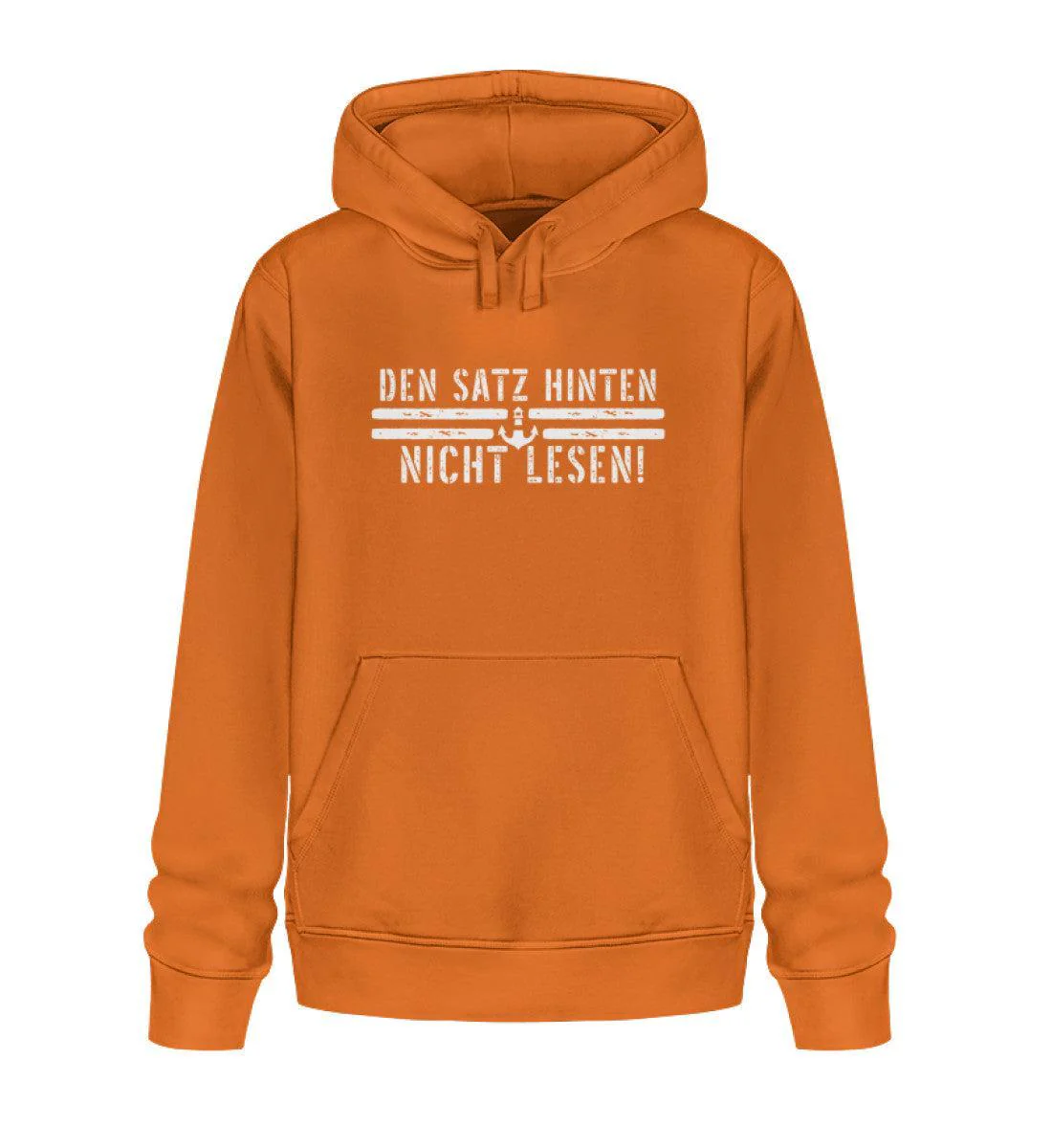 Den Satz hinten nicht lesen  · Unisex Bio Hoodie - Image 3