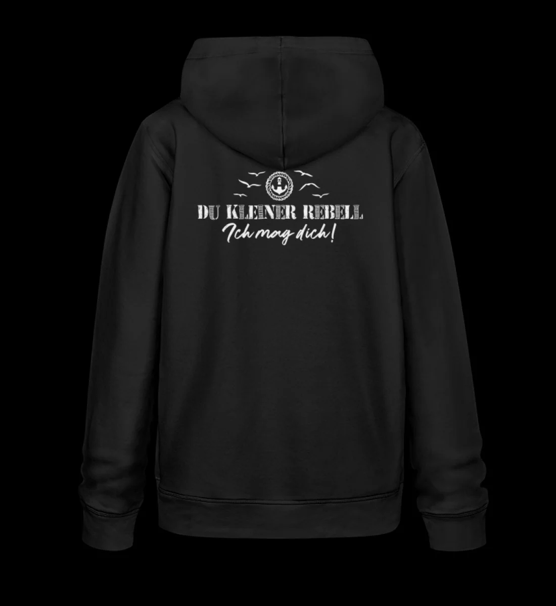Den Satz hinten nicht lesen  · Unisex Bio Hoodie - Image 5