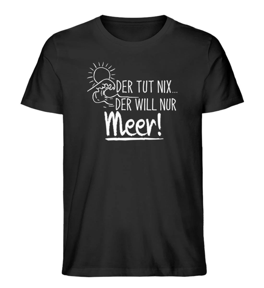 Der tut nix der will Meer · Herren Premium Bio T-Shirt