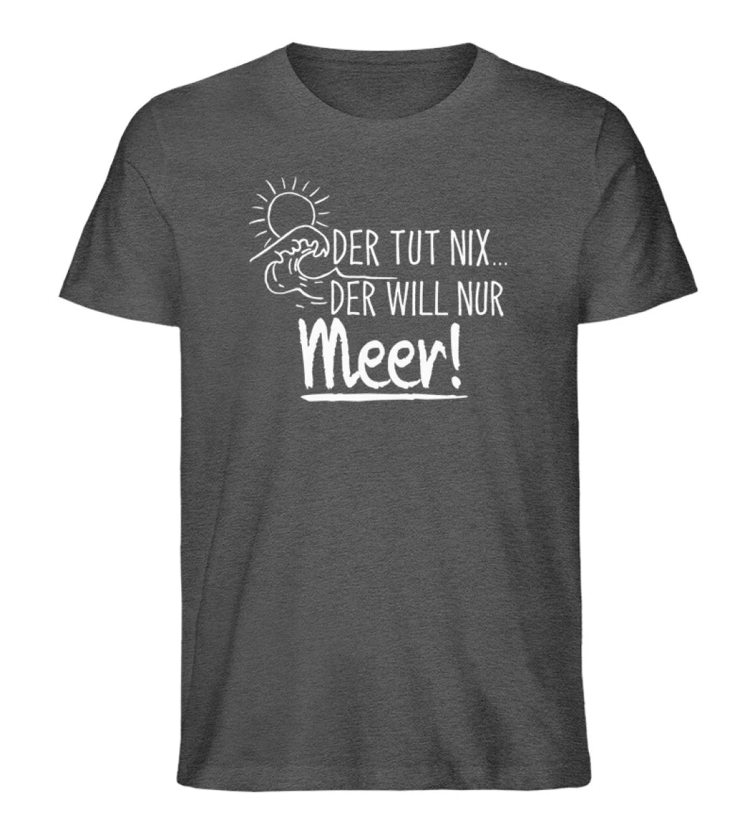 Der tut nix der will Meer · Herren Premium Bio T-Shirt - Image 2