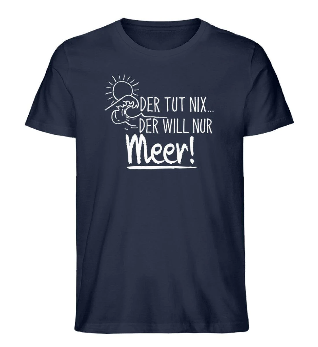 Der tut nix der will Meer · Herren Premium Bio T-Shirt - Image 3