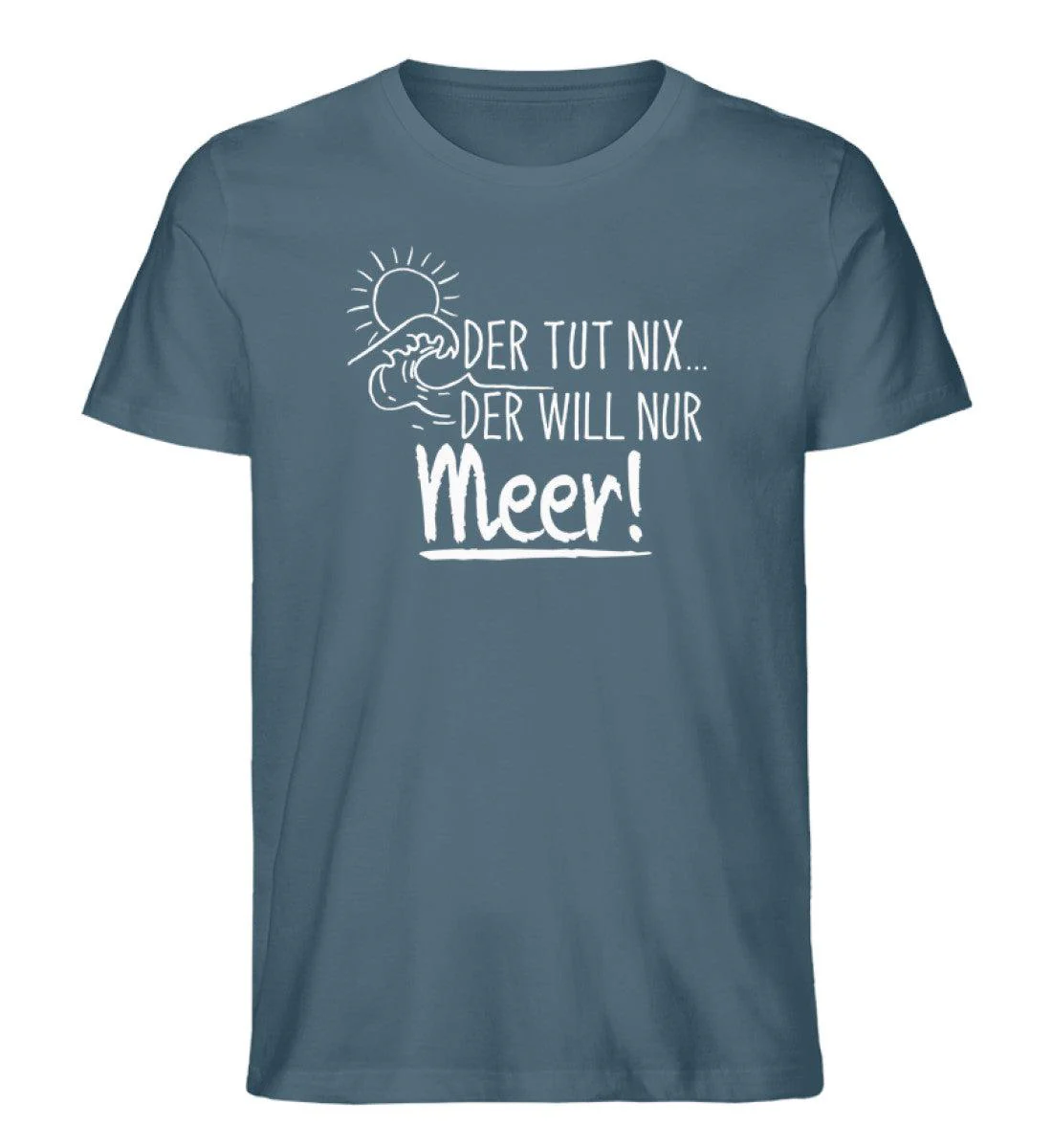 Der tut nix der will Meer · Herren Premium Bio T-Shirt - Image 4