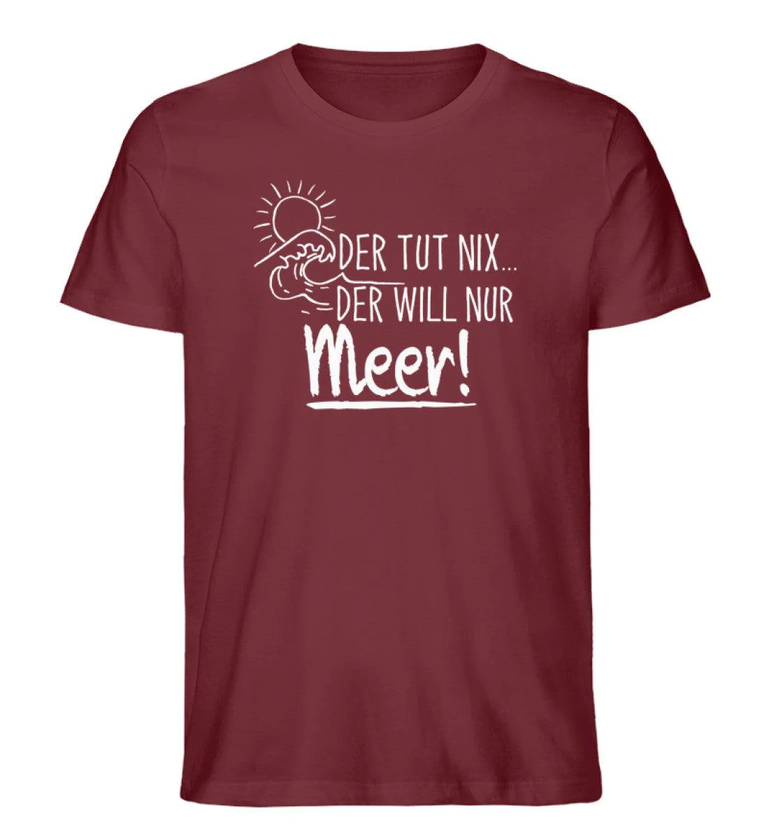 Der tut nix der will Meer · Herren Premium Bio T-Shirt - Image 5