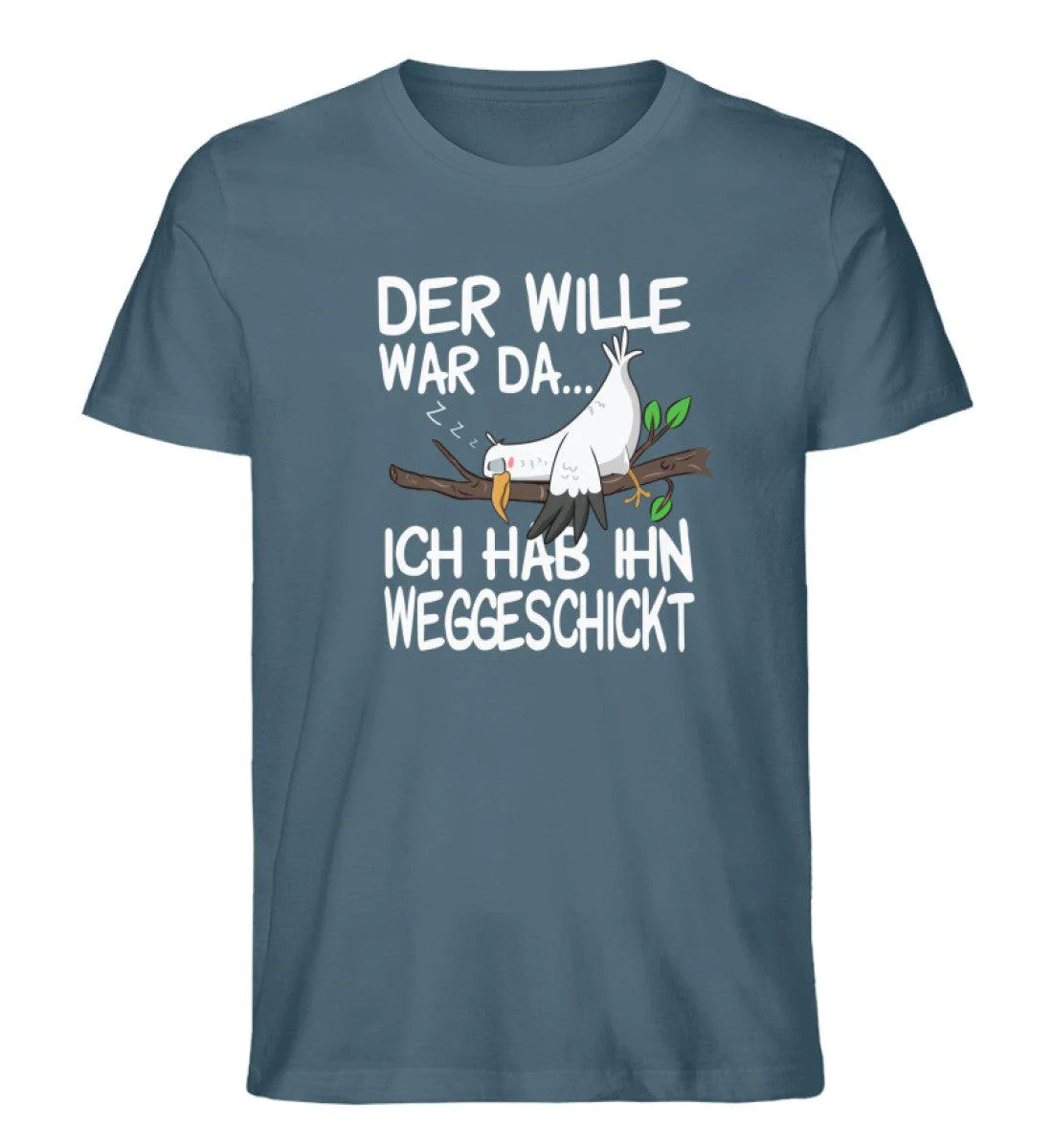 Der Wille war da weggeschickt · Herren Premium Bio T-Shirt - Image 2