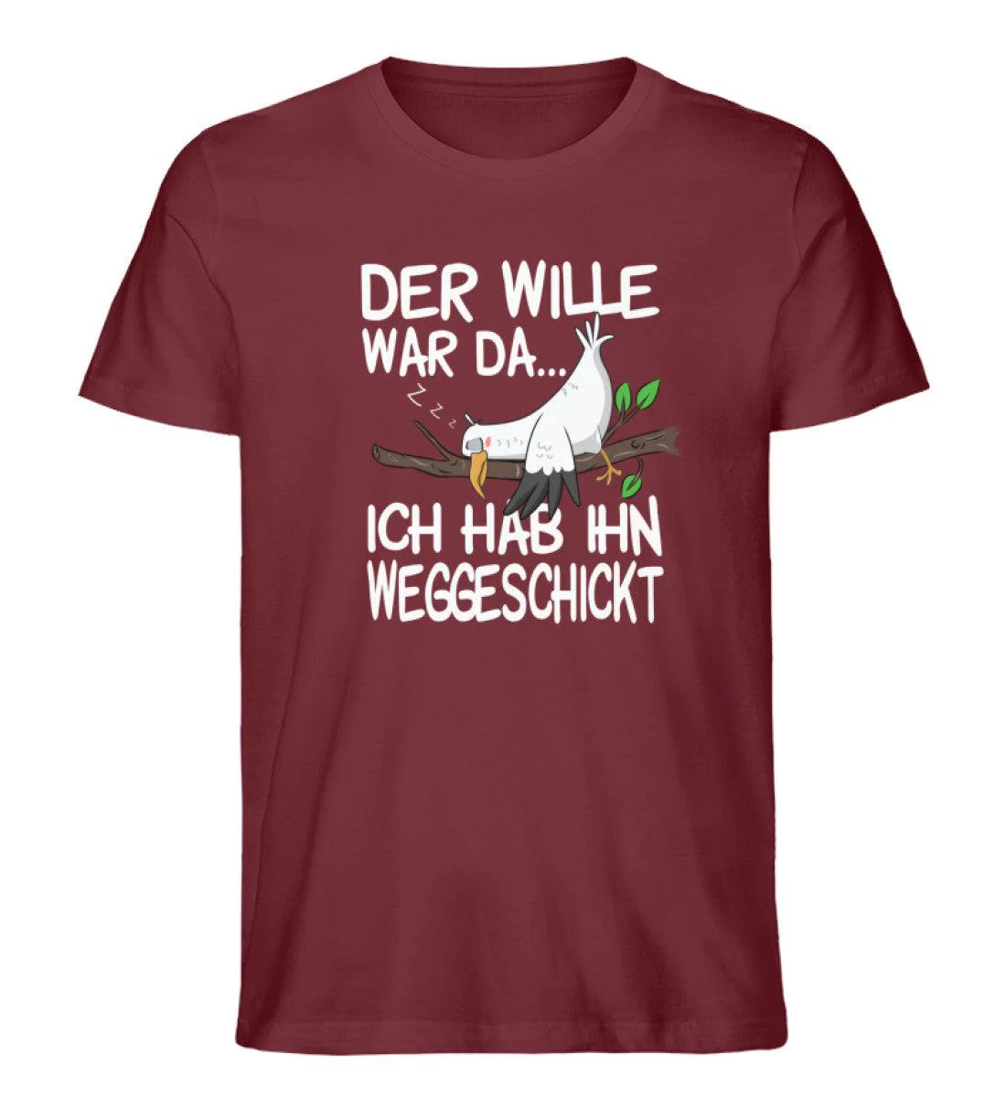 Der Wille war da weggeschickt · Herren Premium Bio T-Shirt - Image 4