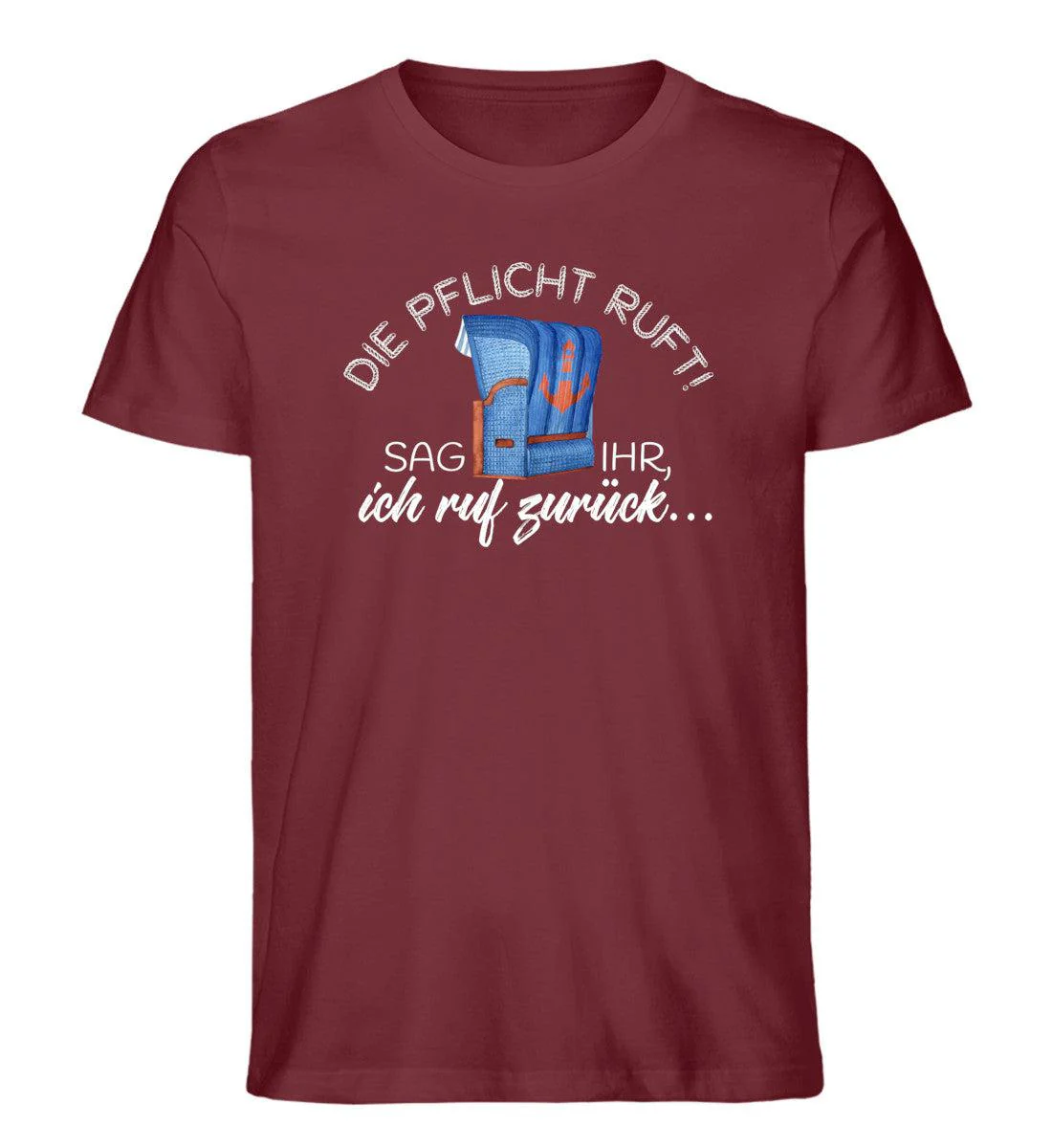 Die Pflicht ruft! · Herren Premium Bio T-Shirt - Image 3