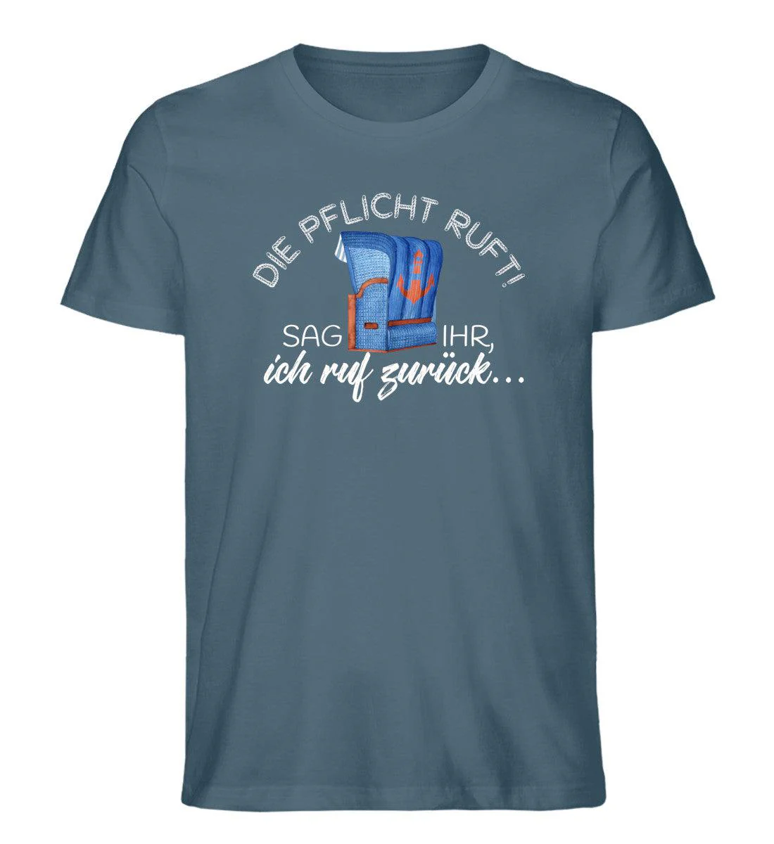 Die Pflicht ruft! · Herren Premium Bio T-Shirt - Image 4