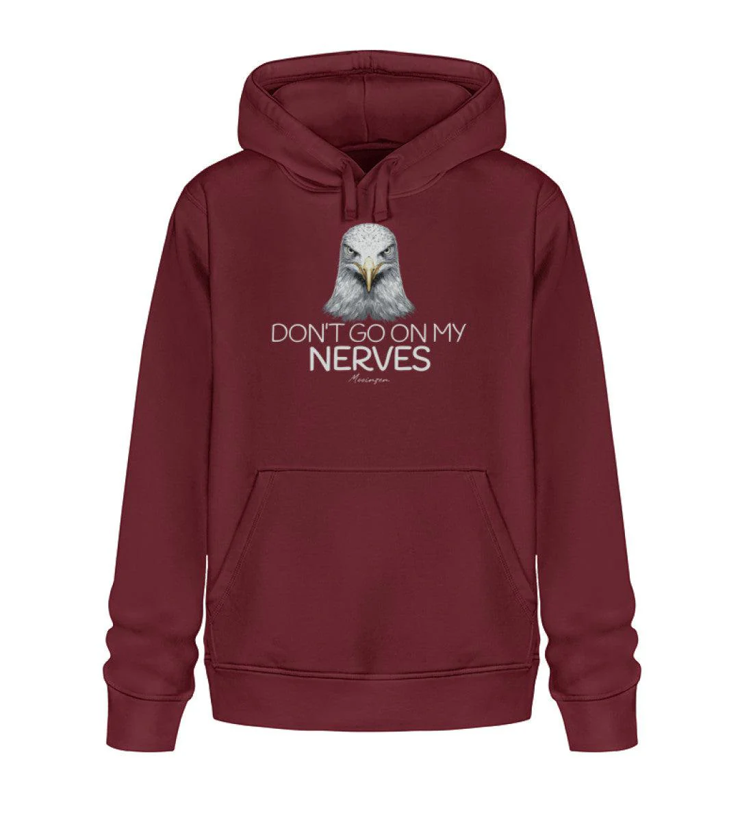 Dont go on my nervs   · Unisex Bio Hoodie - Image 3