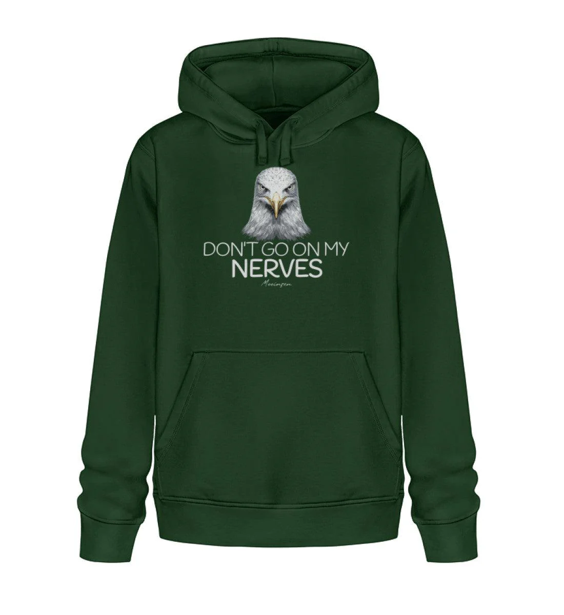 Dont go on my nervs   · Unisex Bio Hoodie - Image 4