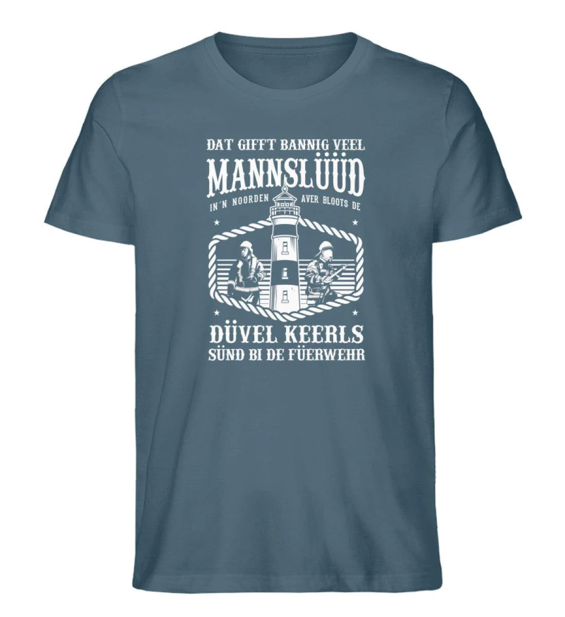 Düvel Keerls Füerwehr · Herren Premium Bio T-Shirt - Image 2