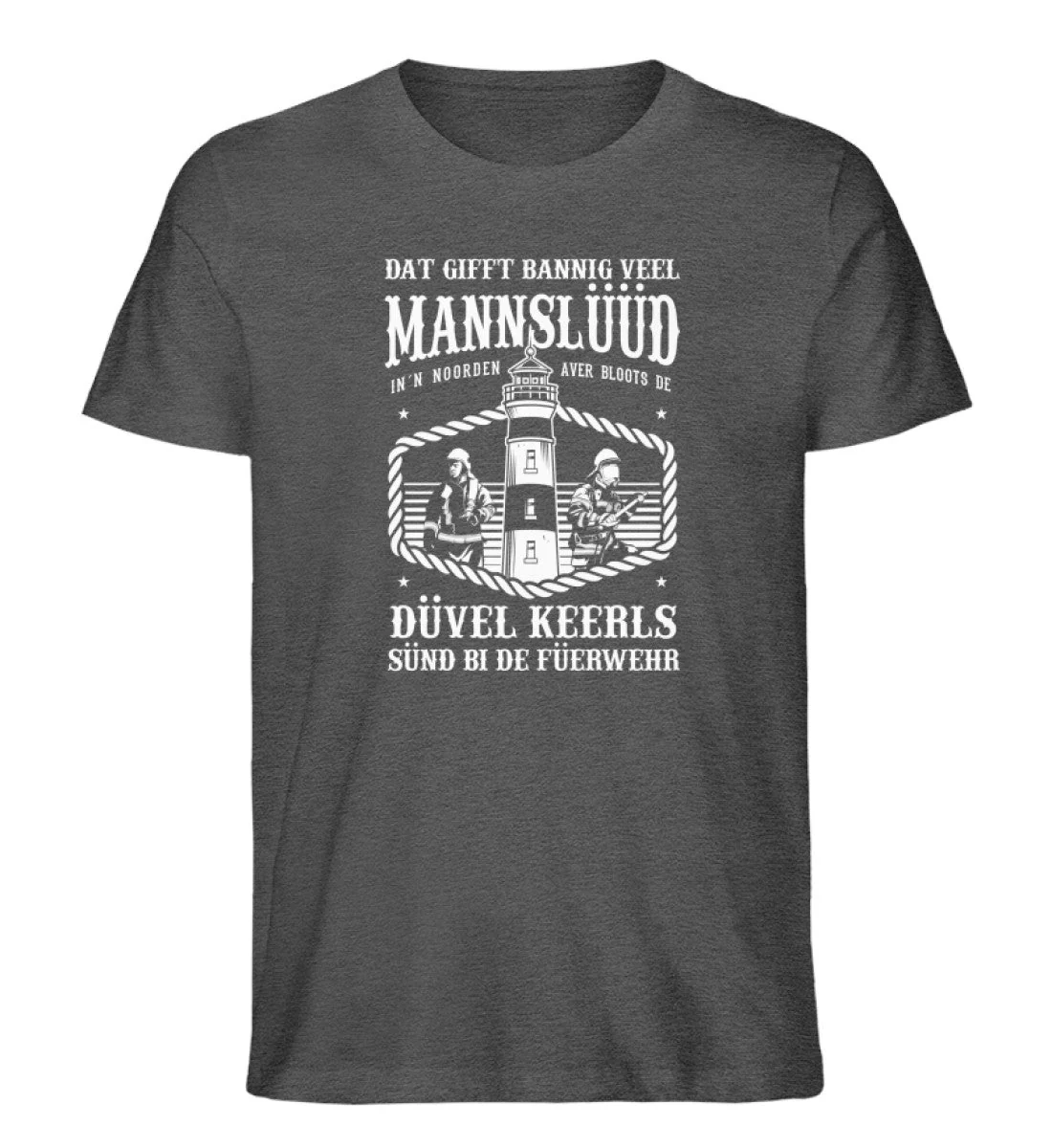 Düvel Keerls Füerwehr · Herren Premium Bio T-Shirt - Image 3