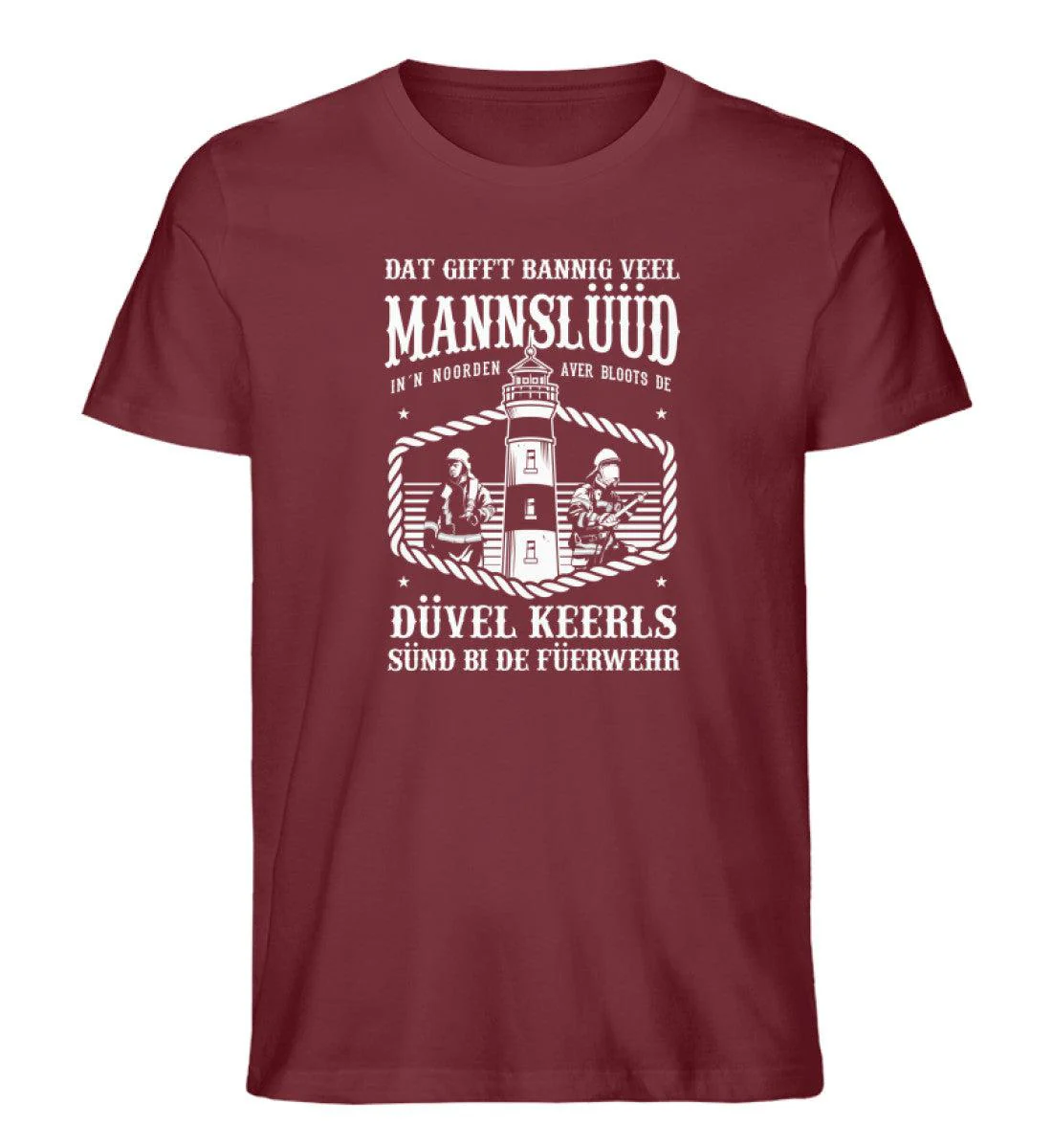 Düvel Keerls Füerwehr · Herren Premium Bio T-Shirt - Image 4