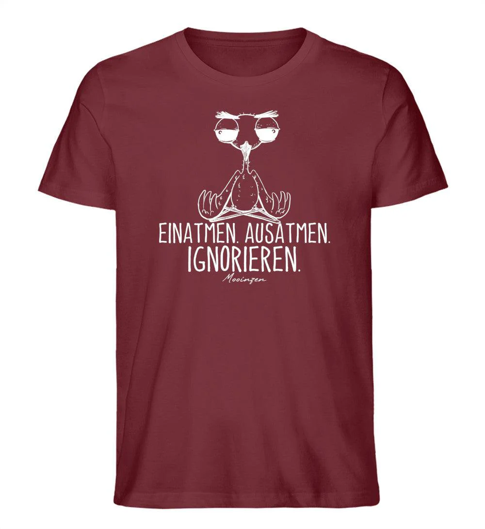 Einatmen Ausatmen ignorieren  · Herren Premium Bio T-Shirt - Image 4