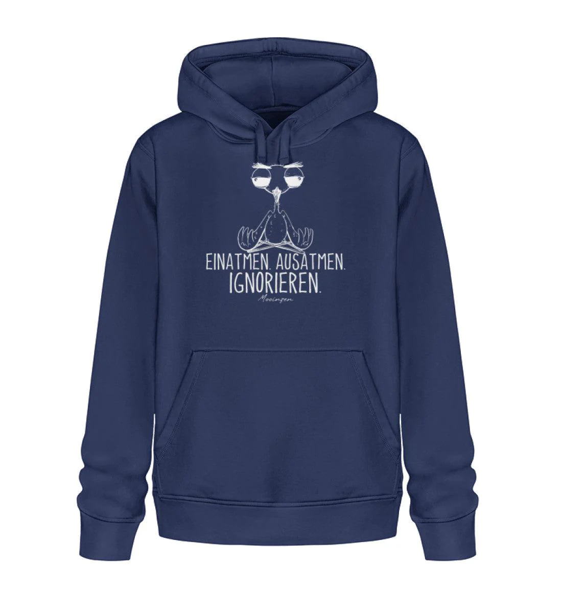 Einatmen Ausatmen ignorieren   · Unisex Bio Hoodie - Image 2