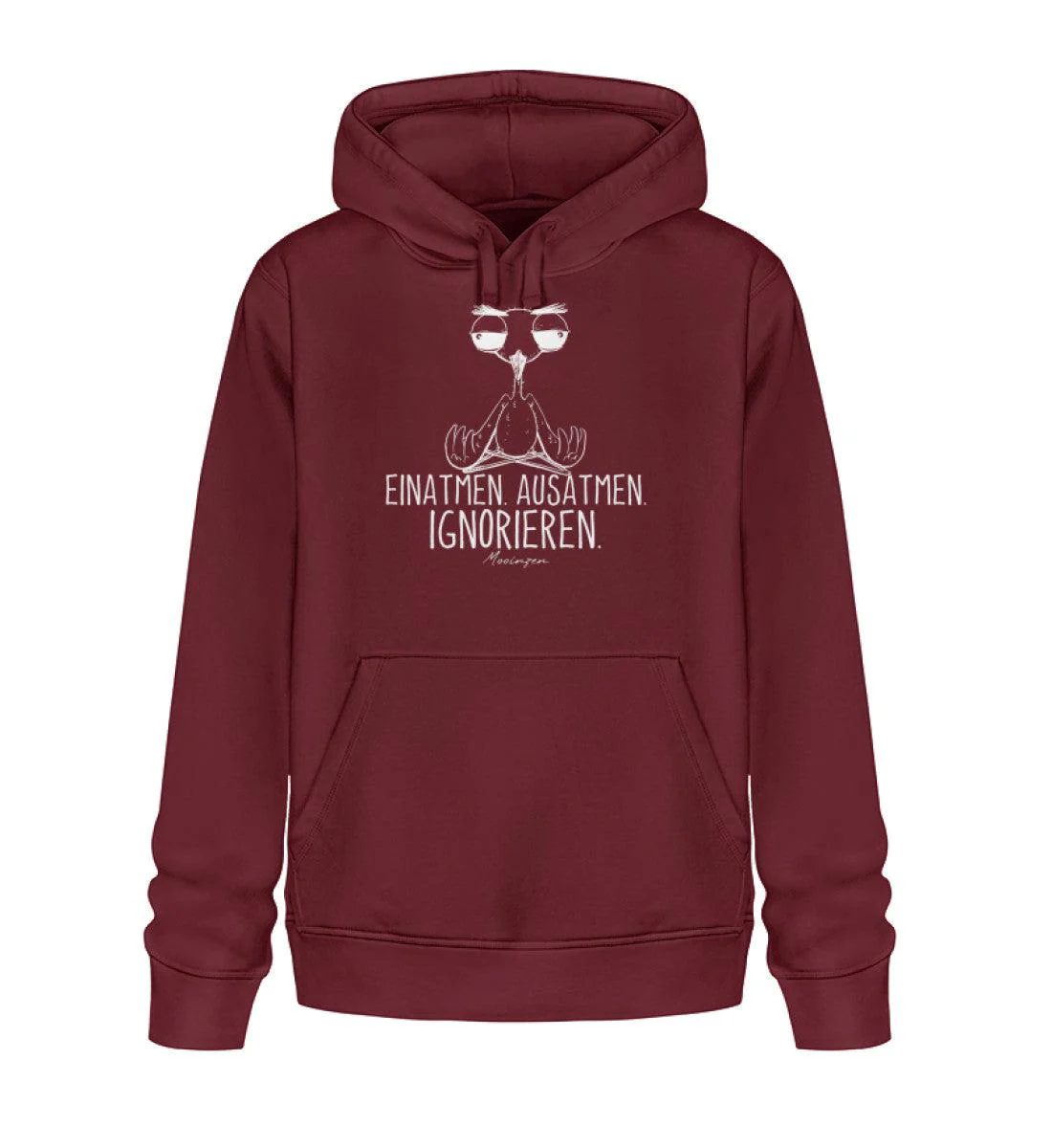 Einatmen Ausatmen ignorieren   · Unisex Bio Hoodie - Image 4