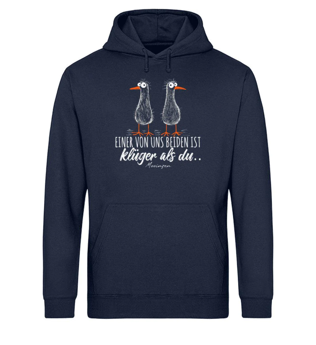 Einer von uns ist klüger als du  · Unisex Bio Hoodie - Image 2