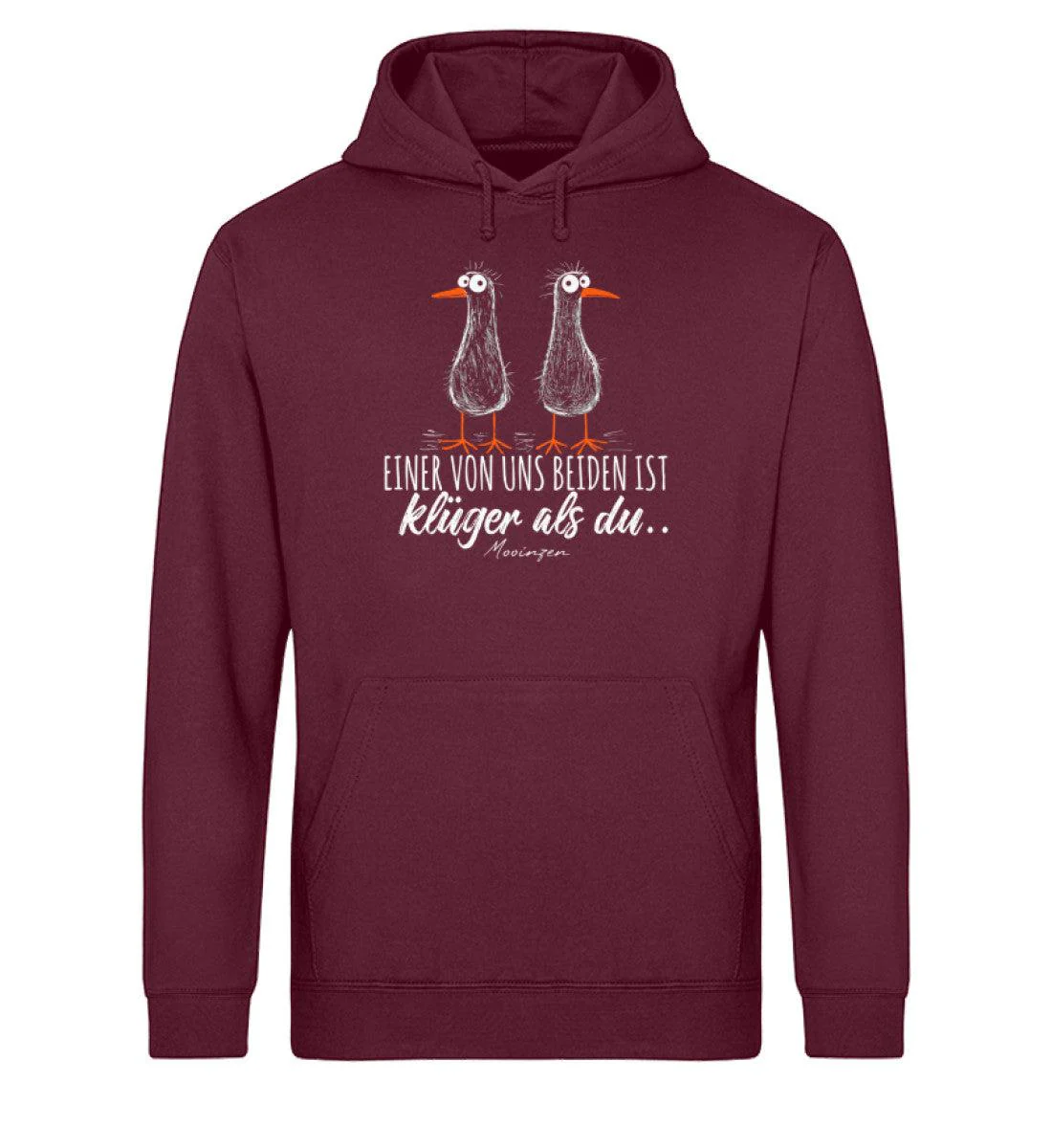 Einer von uns ist klüger als du  · Unisex Bio Hoodie - Image 3