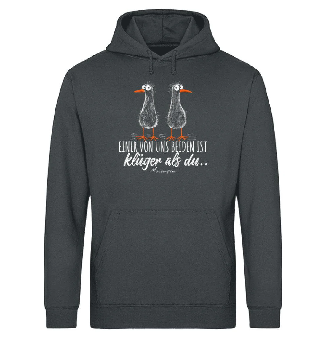 Einer von uns ist klüger als du  · Unisex Bio Hoodie - Image 4