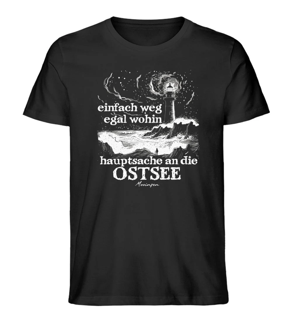 einfach weg egal wohin Ostsee · Herren Premium Bio T-Shirt