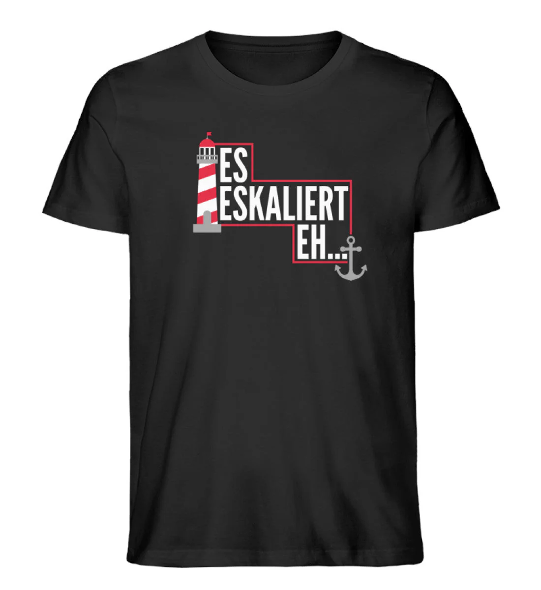 Es eskaliert eh · Herren Premium Bio T-Shirt