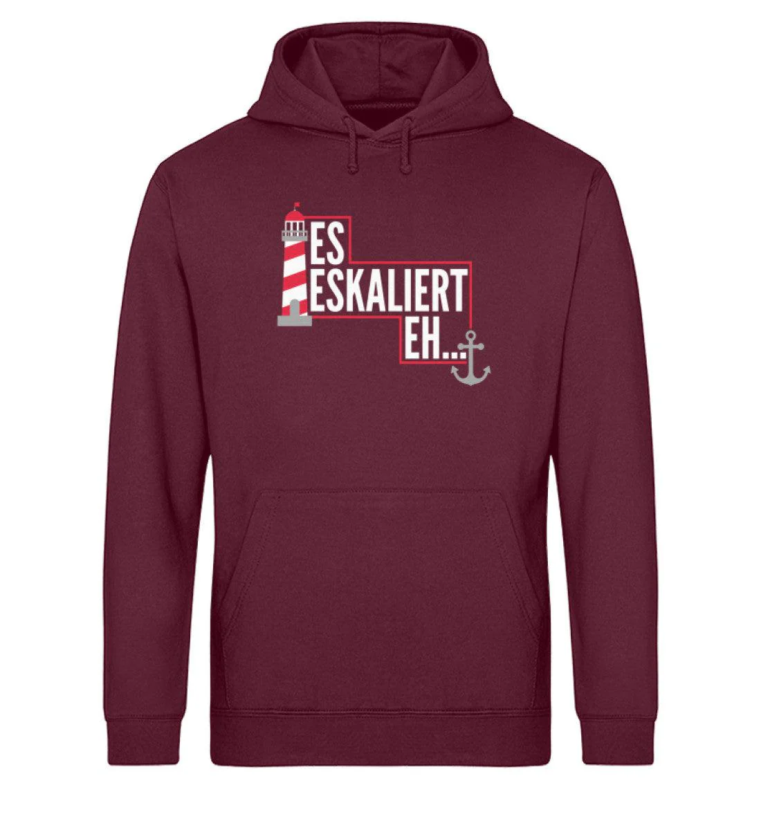 Es eskaliert eh · Unisex Bio Hoodie - Image 2
